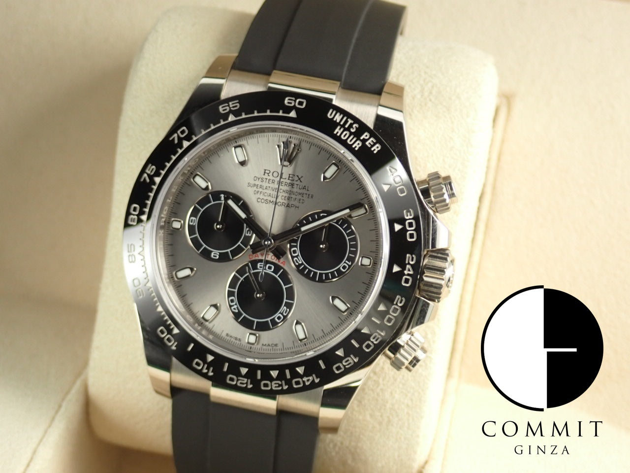 ロレックスデイトナ　オイスターフレックス size D ROLEX COSMOGRAPH DAYTONA 18Kホワイトゴールドにオイスター