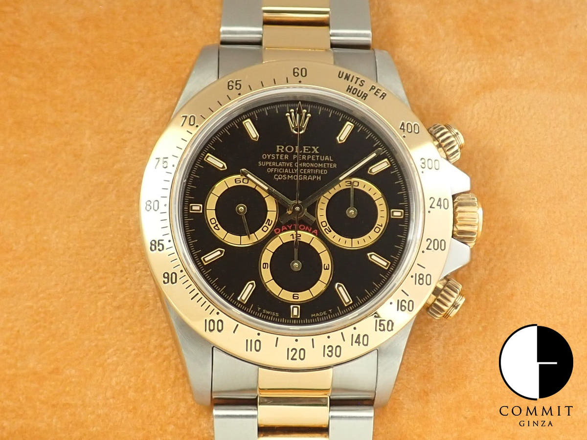 Rolex Daytona El Primero Ref. 16523 Stainless Steel/Yellow Gold Black Dial