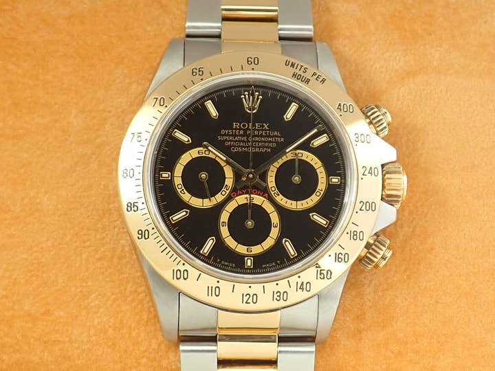 Rolex Daytona El Primero Ref. 16523 Stainless Steel/Yellow Gold Black Dial
