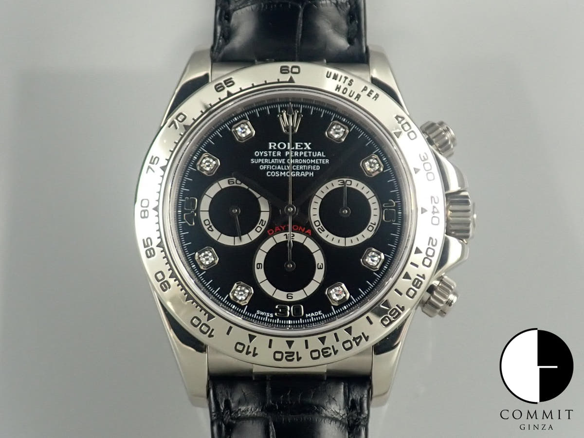 ロレックス デイトナ エルプリメロ Ref.16519G ホワイトゴールド ブラック文字盤