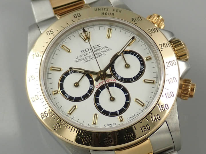 Rolex Daytona El Primero Ref. 16523 Stainless Steel/Yellow Gold White Dial