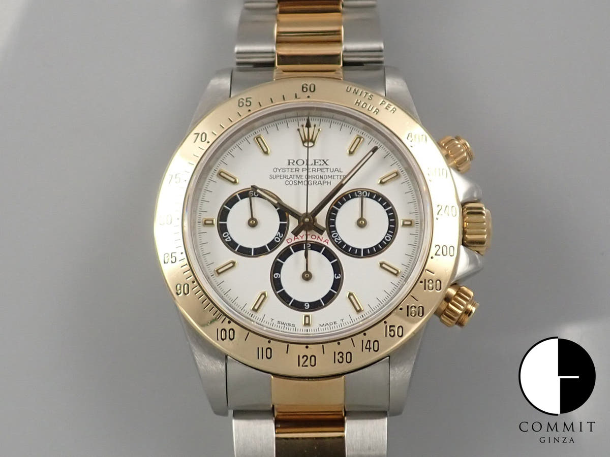 Rolex Daytona El Primero Ref. 16523 Stainless Steel/Yellow Gold White Dial