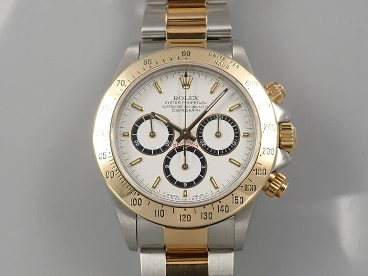 Rolex Daytona El Primero Ref. 16523 Stainless Steel/Yellow Gold White Dial