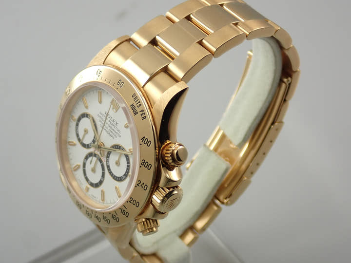 ロレックス デイトナ エルプリメロ Ref.16528 イエローゴールド ホワイト文字盤