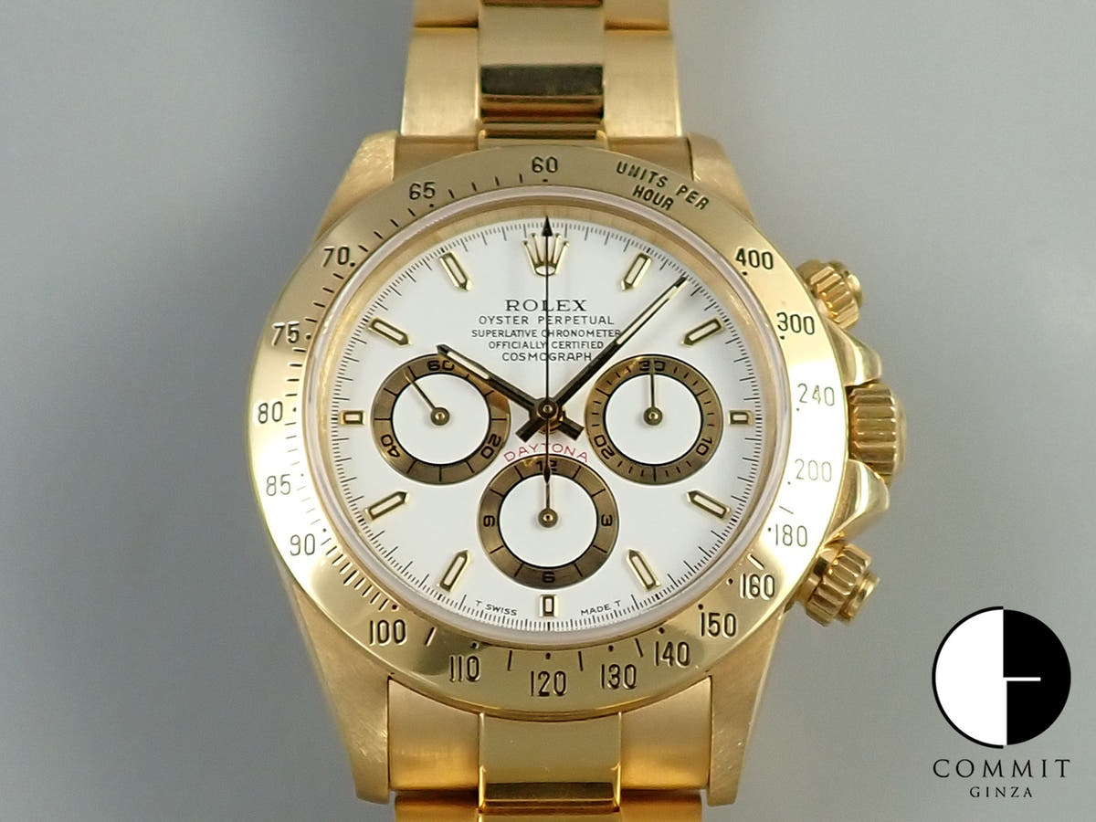 ロレックス デイトナ エルプリメロ Ref.16528 イエローゴールド ホワイト文字盤