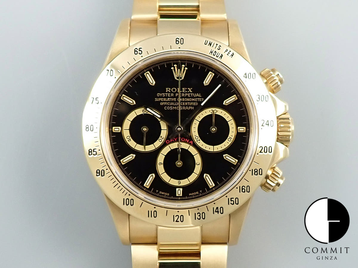 ロレックス デイトナ エルプリメロ Ref.16528 イエローゴールド ブラック文字盤