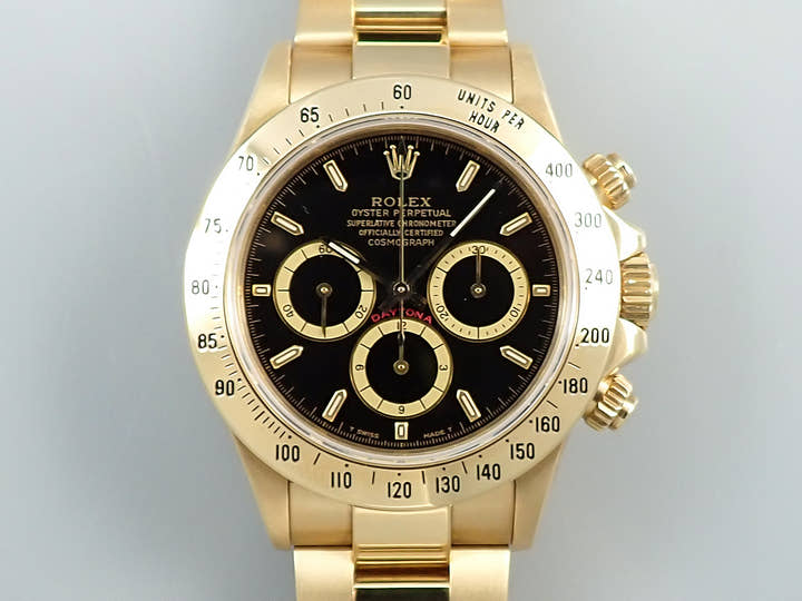 ロレックス デイトナ エルプリメロ Ref.16528 イエローゴールド ブラック文字盤