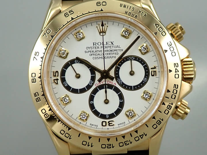 Rolex Daytona El Primero Ref. 16518G Yellow Gold White Dial