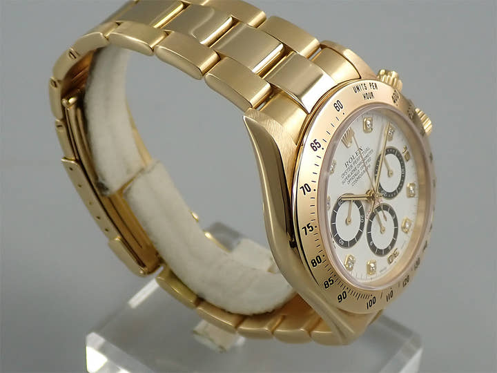 ロレックス デイトナ エルプリメロ Ref.16528G イエローゴールド ホワイトx8Pダイヤ文字盤
