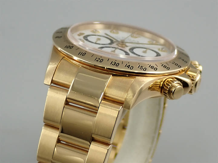 ロレックス デイトナ エルプリメロ Ref.16528G イエローゴールド ホワイトx8Pダイヤ文字盤