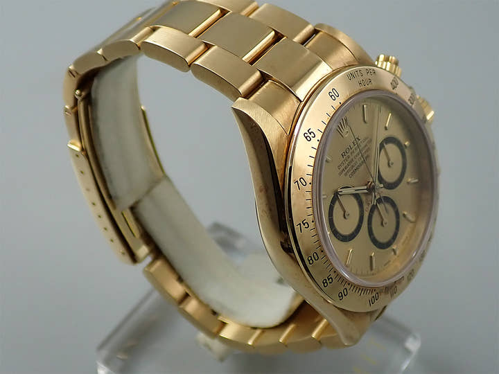 ロレックス デイトナ エルプリメロ Ref.16528 イエローゴールド シャンパン文字盤