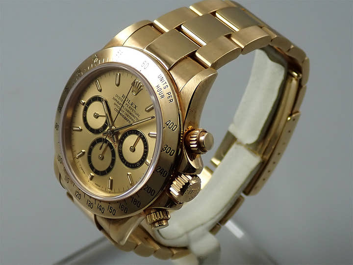 ロレックス デイトナ エルプリメロ Ref.16528 イエローゴールド シャンパン文字盤