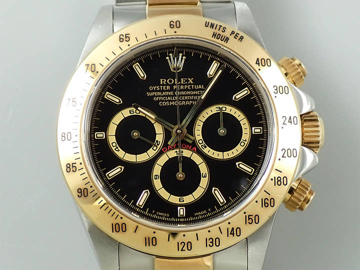 ロレックス デイトナ エルプリメロ Ref.16523 ステンレススチール/イエローゴールド ブラック文字盤