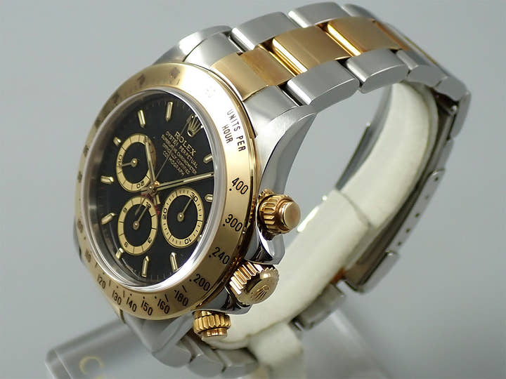 ロレックス デイトナ エルプリメロ Ref.16523 ステンレススチール/イエローゴールド ブラック文字盤