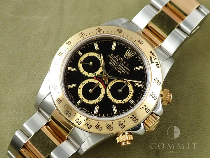 ロレックス デイトナ エルプリメロ Ref.16523 ステンレススチール/イエローゴールド ブラック文字盤