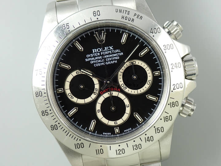 ロレックス デイトナ エルプリメロ Ref.16520 ステンレススチール ブラック文字盤