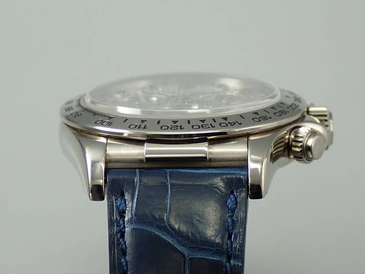 ロレックス デイトナ エルプリメロ Ref.16519 ホワイトゴールド パヴェダイヤx8Pサファイア文字盤