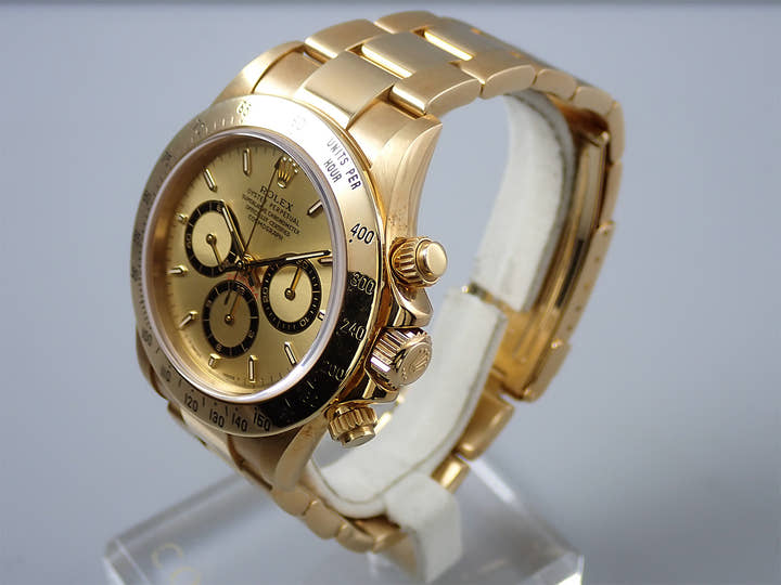 ロレックス デイトナ エルプリメロ Ref.16528 イエローゴールド シャンパン文字盤