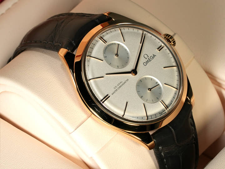 オメガ デ・ヴィル トレゾア コーアクシャル マスター クロノメーター パワーリザーブ 40MM Ref.435.53.40.22.02.001 シルバー文字盤 中古 2AYA8393