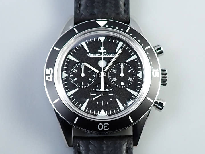 ジャガールクルト ディープシー クロノグラフ Ref.Q2068570 黒文字盤 美品 34XS3P3L