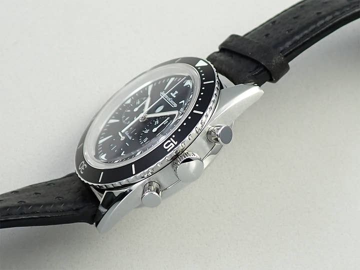 ジャガールクルト ディープシー クロノグラフ Ref.Q2068570 黒文字盤 美品 34XS3P3L