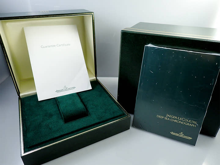 ジャガールクルト ディープシー クロノグラフ Ref.Q2068570 黒文字盤 美品 34XS3P3L