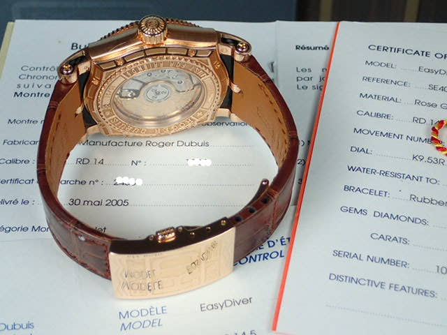 ロジェデュブイ イージーダイバー Ref.SE40145K9.53R ブラック文字盤 中古 easydiver