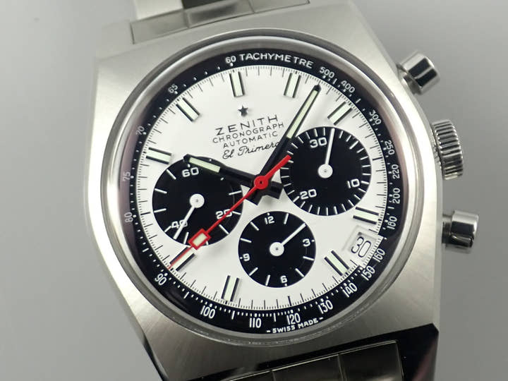 ゼニス エルプリメロ A384 クロノマスター Ref.03.A384.400/21.M384 ホワイト文字盤 中古 9Y0FLCML