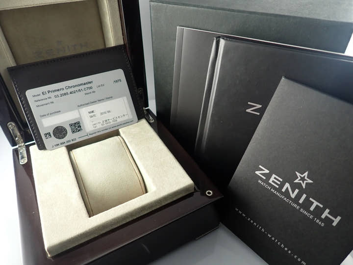 ゼニス エルプリメロ Ref.03.2085.4021/51.C700 ブルー文字盤 中古 elprimero