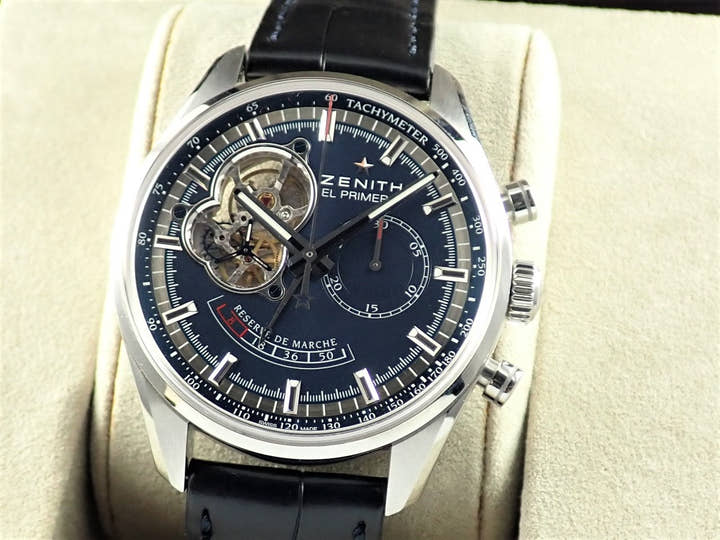 ゼニス エルプリメロ Ref.03.2085.4021/51.C700 ブルー文字盤 中古 elprimero