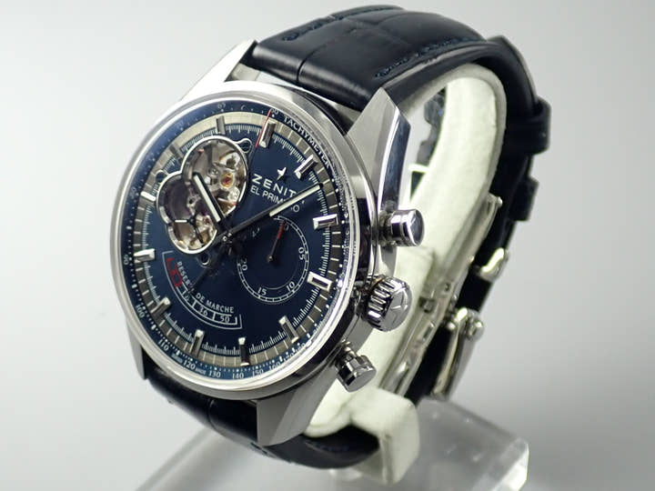 ゼニス エルプリメロ Ref.03.2085.4021/51.C700 ブルー文字盤 中古 elprimero