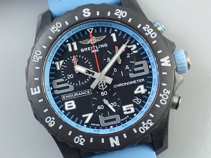 ブライトリング エンデュランス プロ Ref.X82310281B1S1(X82310) ブラックxライトブルー文字盤 美品 0C506541