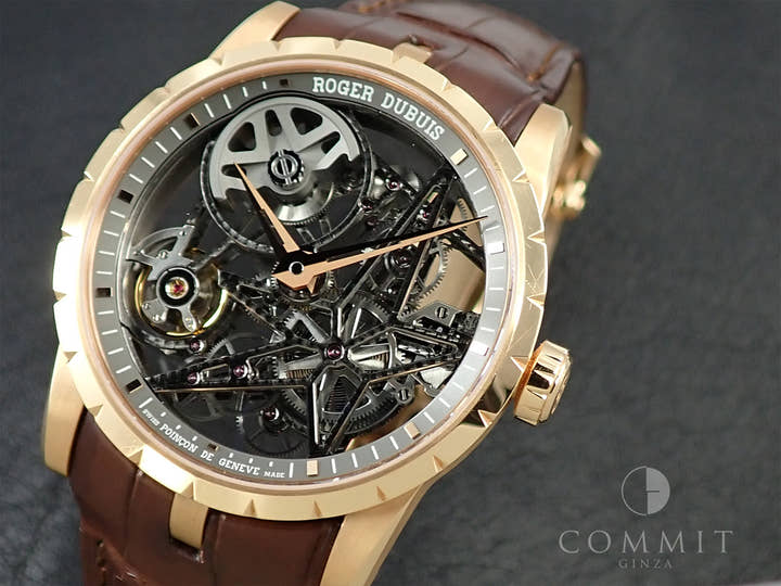 ロジェデュブイ エクスカリバー 42 マイクロローター オートマティック スケルトン Ref.DBEX0422 スケルトン文字盤 中古 4LSC6WVR