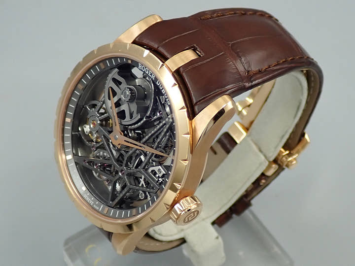 ロジェデュブイ エクスカリバー 42 マイクロローター オートマティック スケルトン Ref.DBEX0422 スケルトン文字盤 中古 4LSC6WVR
