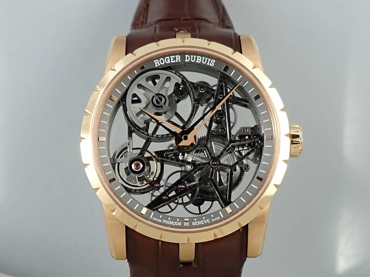 ロジェデュブイ エクスカリバー 42 マイクロローター オートマティック スケルトン Ref.DBEX0422 スケルトン文字盤 中古 4LSC6WVR