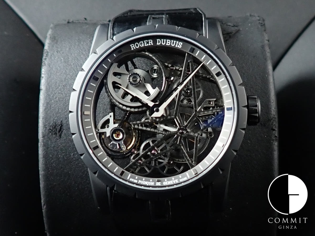 ロジェデュブイ エクスカリバー42 マイクロローター オートマティック スケルトン Ref.DBEX0473 スケルトン文字盤 美品 F81ZJ60A
