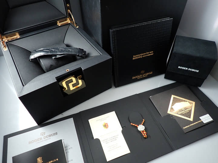 ロジェデュブイ エクスカリバー42 マイクロローター オートマティック スケルトン Ref.DBEX0473 スケルトン文字盤 美品 F81ZJ60A