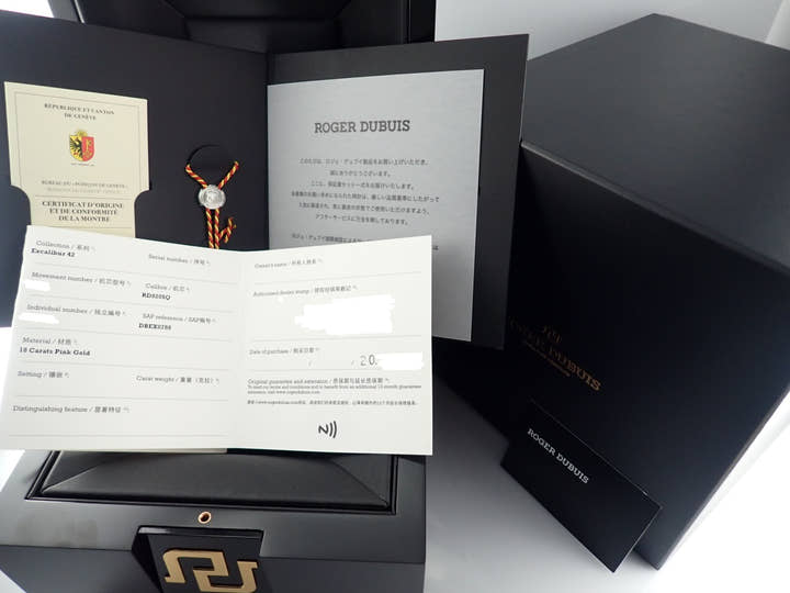 ロジェデュブイ エクスカリバー Ref.DBEX0788 スケルトン文字盤 未使用 excalibur-5