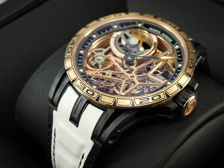 ロジェデュブイ エクスカリバースパイダー45 Ref.DBEX0722 スケルトン文字盤 中古 Y2159TCW