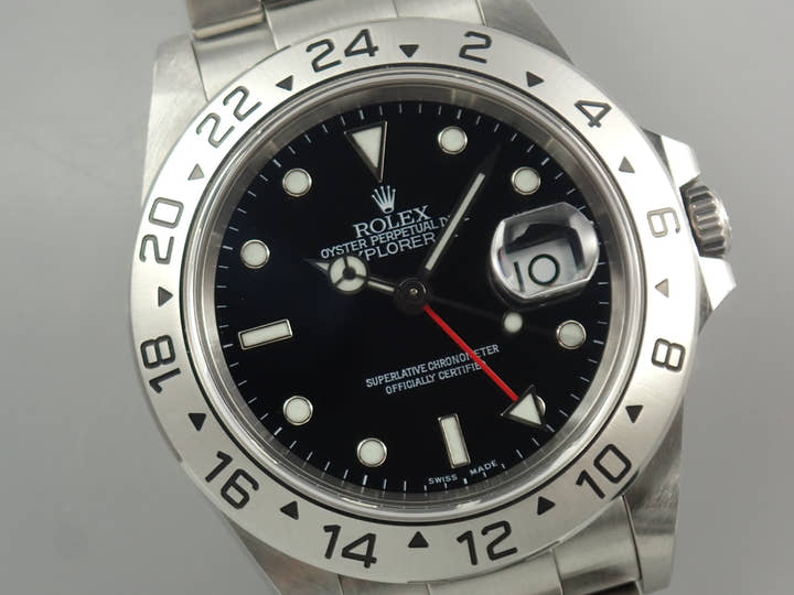 ロレックス エクスプローラーII Ref.16570 ステンレススチール ブラック文字盤