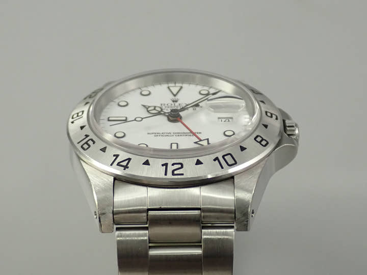 ロレックス エクスプローラーII Ref.16570 ステンレススチール ホワイト文字盤