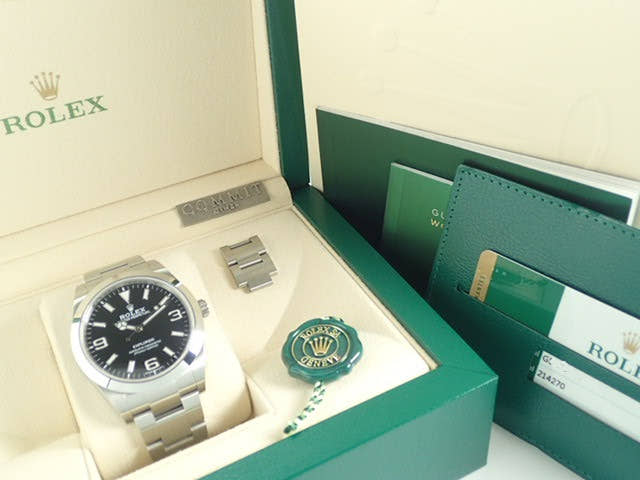 ロレックス エクスプローラー Ref.214270 ブラック文字盤 中古 explorer-120