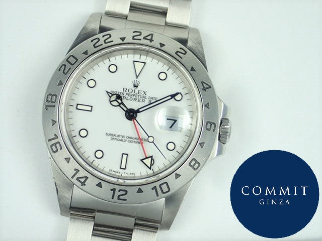 ロレックス エクスプローラーII Ref.16570 ホワイト文字盤 中古 explorer-135