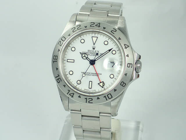 ロレックス エクスプローラーII Ref.16570 ホワイト文字盤 中古 explorer-135