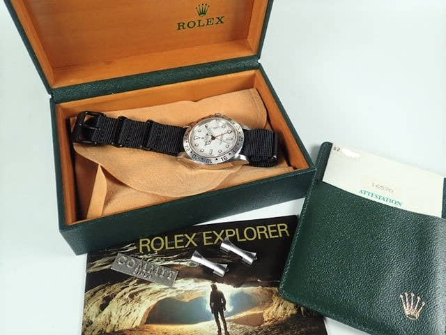 ロレックス エクスプローラーII Ref.16570 ホワイト文字盤 中古 explorer-148