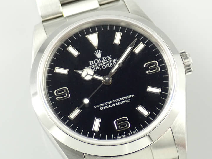 ロレックス エクスプローラーI Ref.14270 ステンレススチール ブラック文字盤