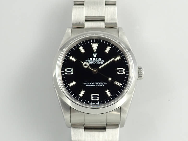 ロレックス エクスプローラーI Ref.14270 ステンレススチール ブラック文字盤