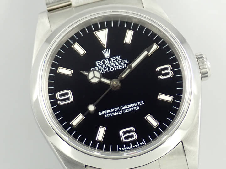 ロレックス エクスプローラーI Ref.14270 ステンレススチール ブラック文字盤
