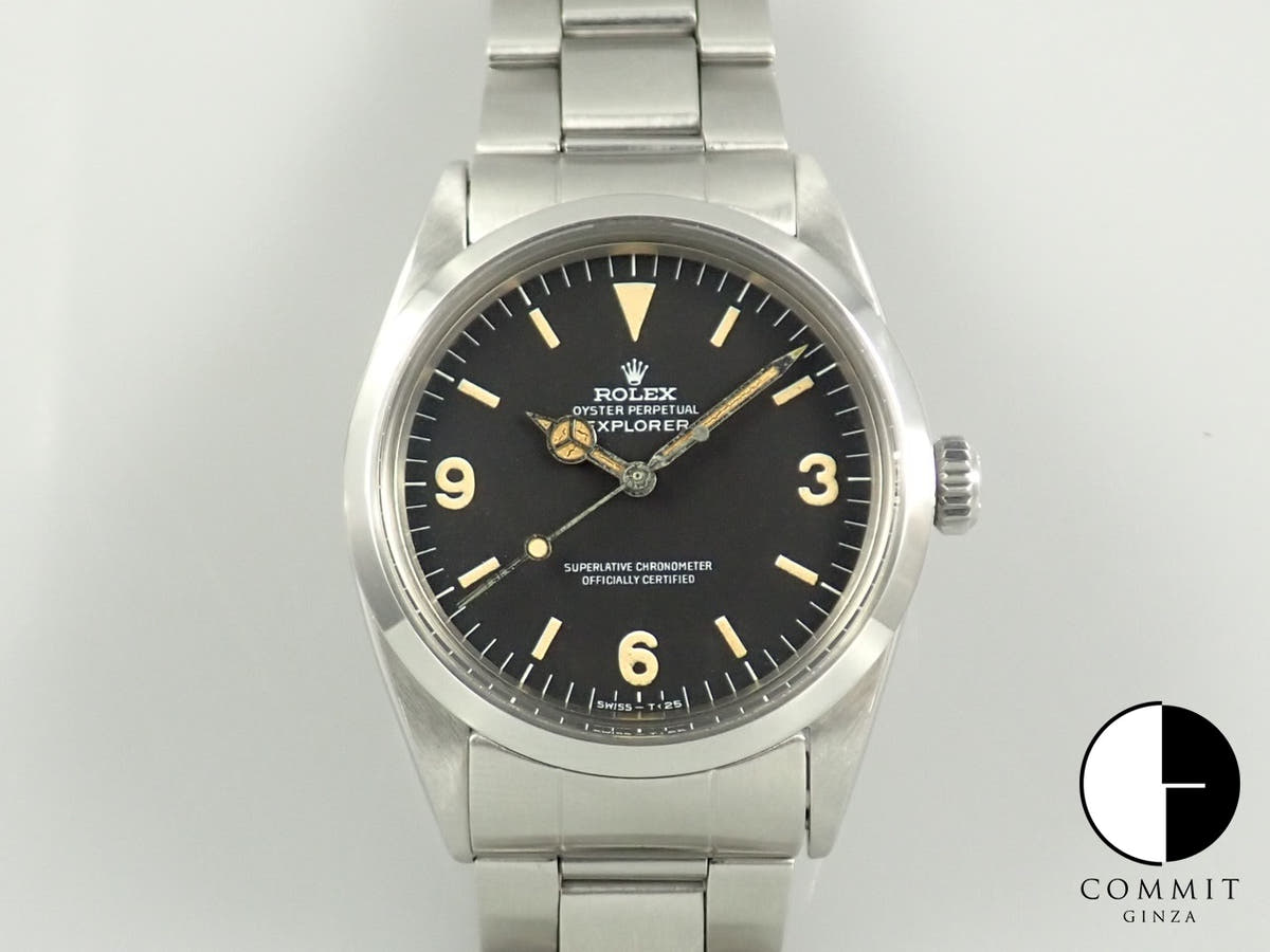 ロレックス エクスプローラーI Ref.1016 ステンレススチール ブラック文字盤