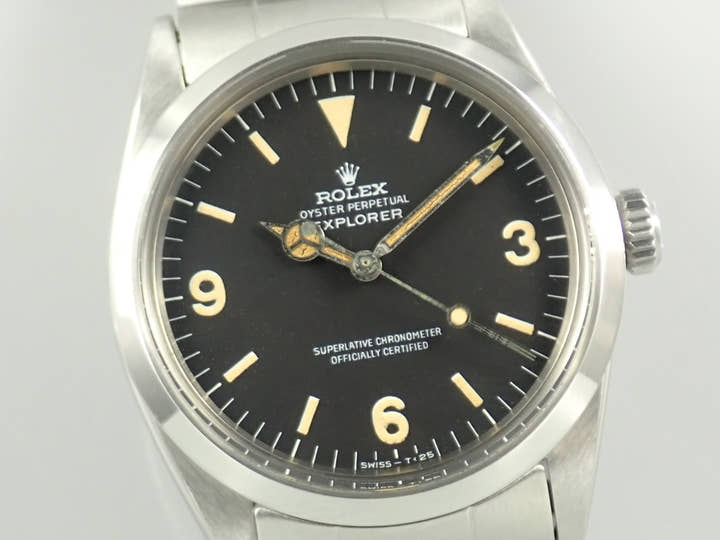 ロレックス エクスプローラーI Ref.1016 ステンレススチール ブラック文字盤